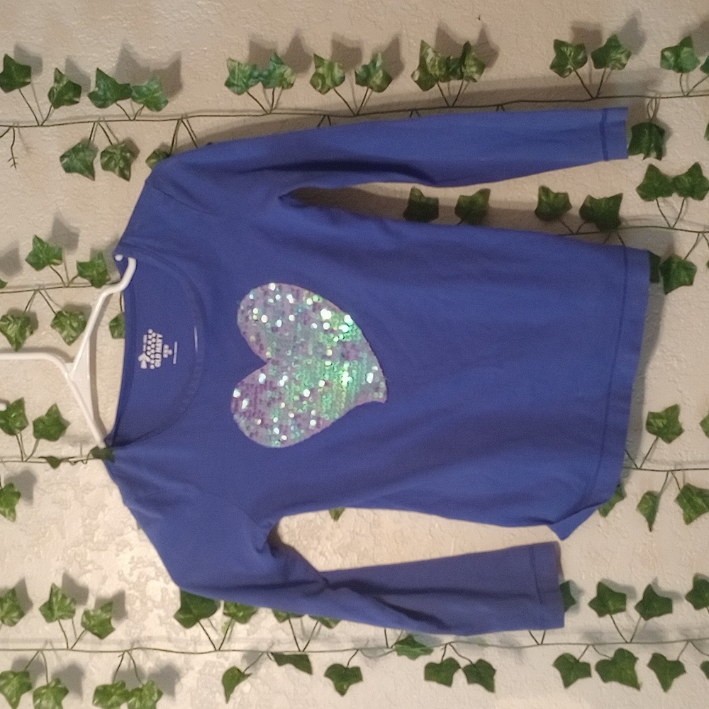 Kids purple heart long sleeve